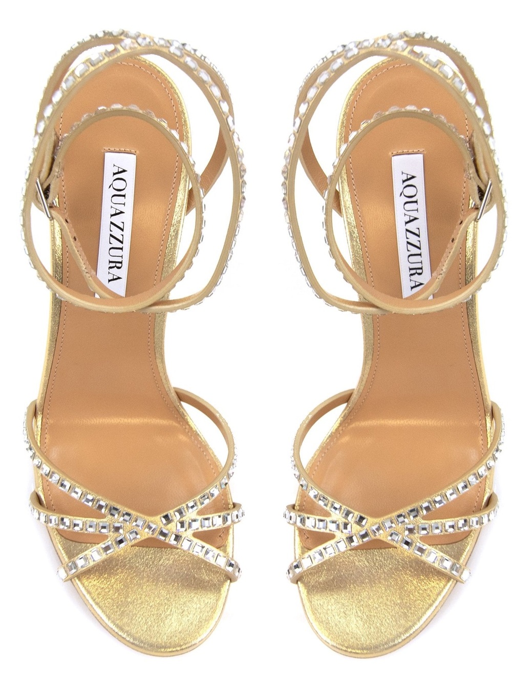 New AQUAZZURA LAST DANCE SANDAL 105 PLATINO GOLD $1,450 40